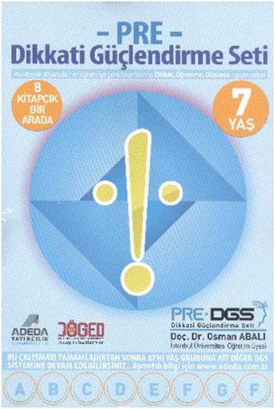 PRE - Dikkati Güçlendirme Seti 7 Yaş