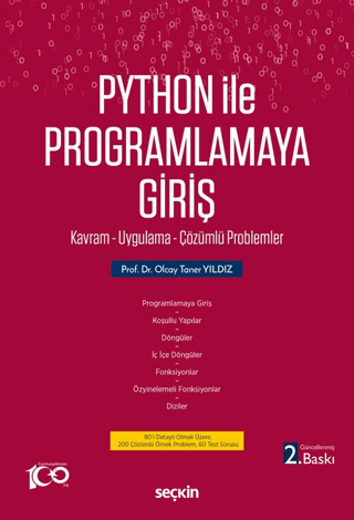 Python İle Programlamaya Giriş Kavram - Uygulama - Çözümlü Problemler