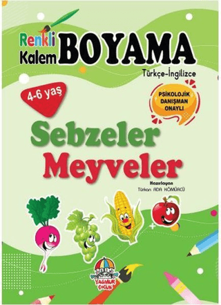 Renkli Kalem Boyama / Sebzeler - Meyveler