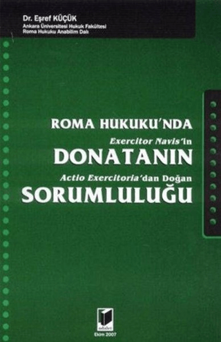 Roma Hukuku’nda Donatanın Sorumluluğu