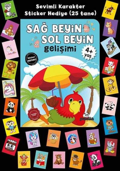 Sağ Beyin Sol Beyin Gelişimi - Stickerlı 4+ Yaş Afife Çoruk
