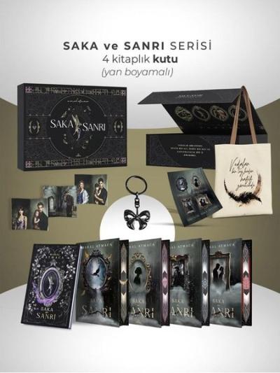 Saka ve Sanrı Seti - Yan Boyamalı Kutu - 4 Kitap Takım (Ciltli) Maral 