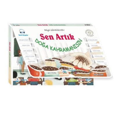 Sen Artık Doğa Kahramanısın Seti - 10 Kitap Takım - Kutulu 16 Sayfa (10 Kitaplı Okuma Seti + Değerle