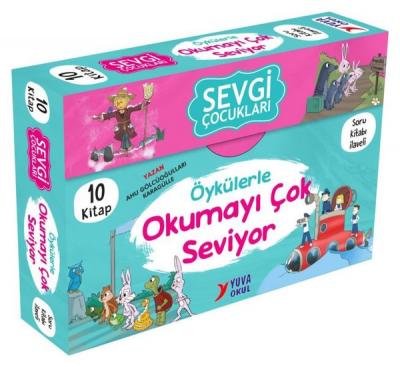Sevgi Çocukları Öykülerle Okumayı Çok Seviyor Seti - 10 Kitap Takım - 