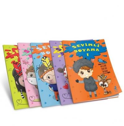 Sevimli Boyama Seti - 5 Kitap Takım Kolektif