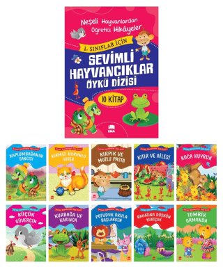 Sevimli Hayvancıklar Öykü Dizisi Düz Yazılı (10 Kitap Takım - Büyük Bo