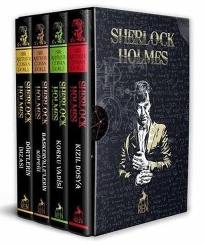 Sherlock Holmes Özel Baskı Seti - 4 Kitap Takım - Kutulu (Ciltli) Sir 