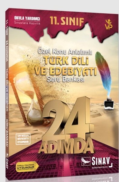 Sınav 11.Sınıf Türk Dili ve Edebiyatı 24 Adımda Özel Konu Anlatımlı Soru Bankası