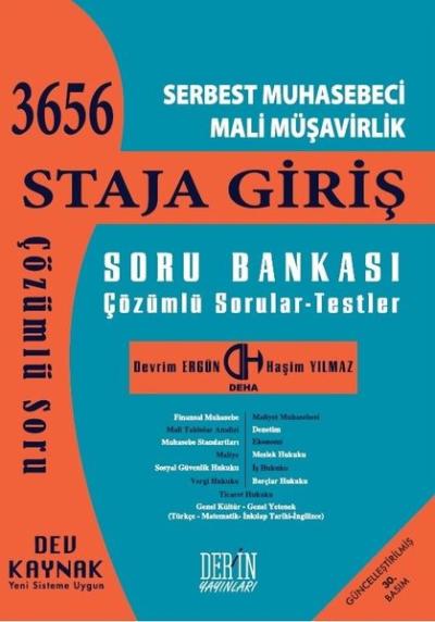 SMMM Staja Giriş Çözümlü Soru Bankası 3656