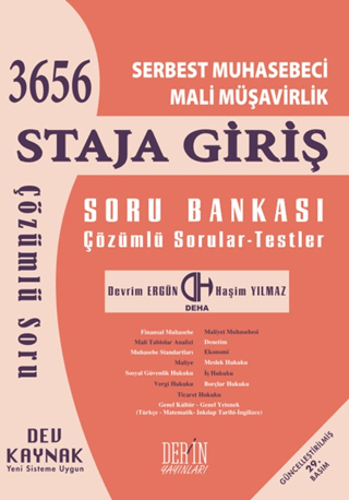 SMMM Staja Giriş Soru Bankası 2024