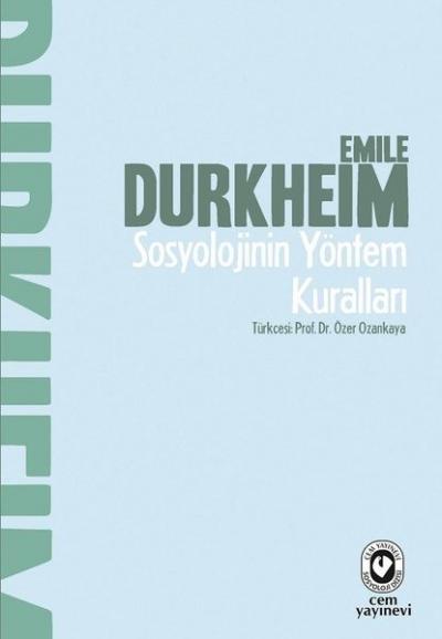 Sosyolojinin Yöntem Kuralları Emile Durkheim