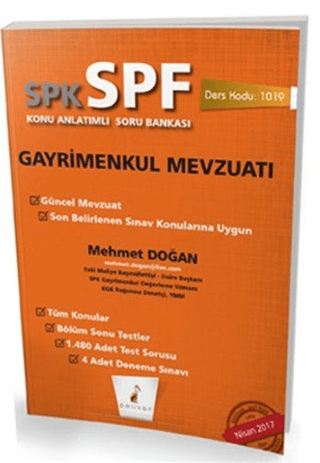 SPK - SPF Gayrimenkul Mevzuatı Konu Anlatımlı Soru Bankası
