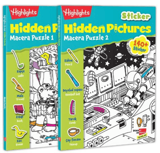 Sticker Hidden Pictures Macera Puzzle (Çift Kitap)