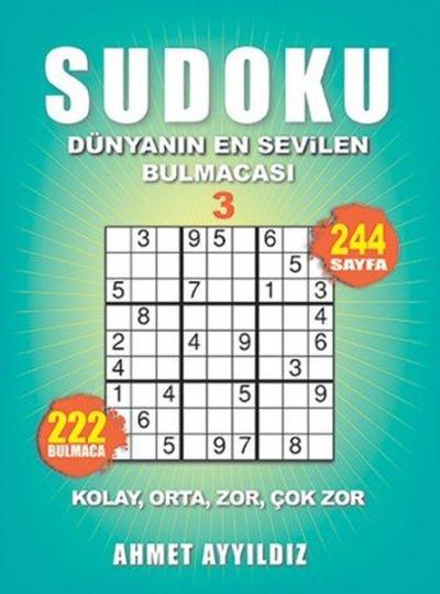 Sudoku - Dünyanın En Sevilen Bulmacası 3 Bertan Kodamanoğlu