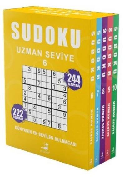 Sudoku - Uzman Seviye Seti - 5 Kitap Takım 6 - 7 - 8 - 9 - 10