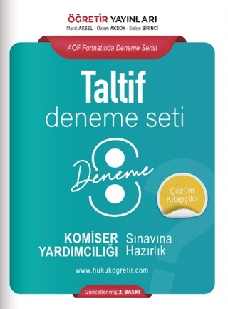 Taltif Komiser Yardımcılığı Sınavına Hazırlık Deneme Seti
