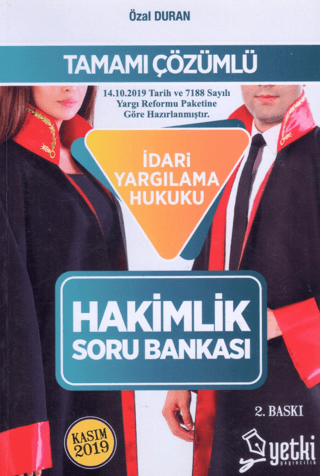 Tamamı Çözümlü İdari Yargılama Hukuku Hakimlik Soru Bankası