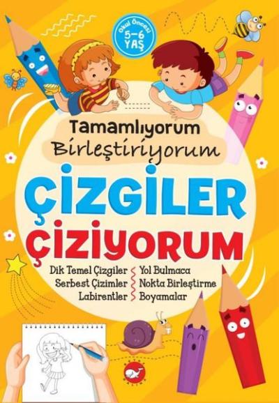 Tamamlıyorum Birleştiriyorum - Çizgiler Çiziyorum Tuba Öztürk