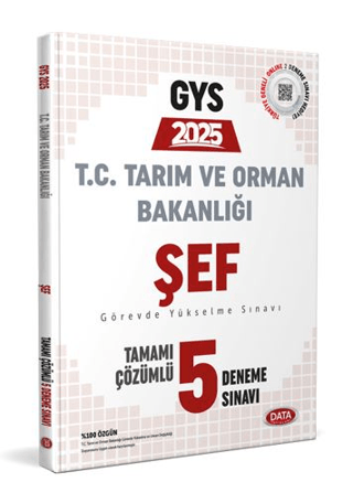 Tarım ve Orman Bakanlığı Şef GYS Tamamı Çözümlü 5 Deneme Sınavı