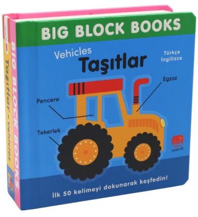 Taşıtlar (Vehicles) Big Block Books Türkçe - İngilizce (Ciltli)