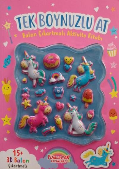 Tek Boynuzlu At - Balon Çıkartmalı Aktivite Kitabı