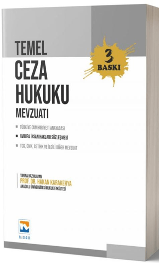 Temel Ceza Hukuku Mevzuatı (Ciltli)