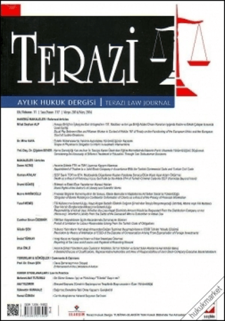 Terazi Aylık Hukuk Dergisi Sayı:117 Mayıs 2016