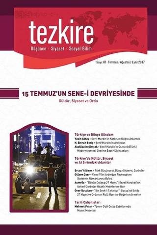 Tezkire Dergisi Sayı: 61 Temmuz - Ağustos - Eylül 2017