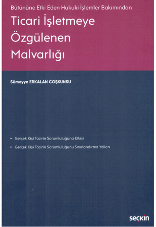 Ticari İşletmeye Özgülenen Malvarlığı