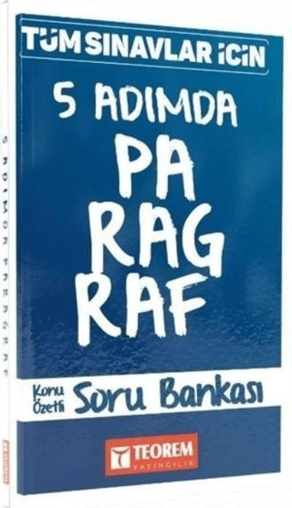 Tüm Sınavlar İçin 5 Adımda Paragraf Soru Bankası
