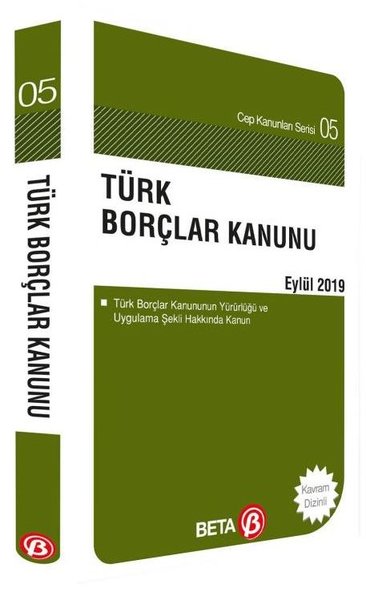 Türk Borçlar Kanunu Eylül 2019 Celal Ülgen