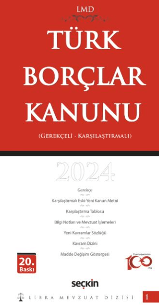 Türk Borçlar Kanunu - LMD-1 (Ciltli)