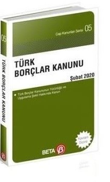 Türk Borçlar Kanunu (Şubat 2020) Celal Ülgen