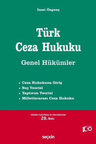 Türk Ceza Hukuku Genel Hükümler