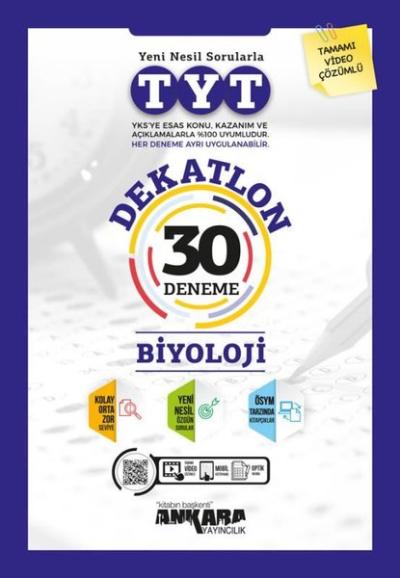 TYT Biyoloji Dekatlon 30 Deneme
