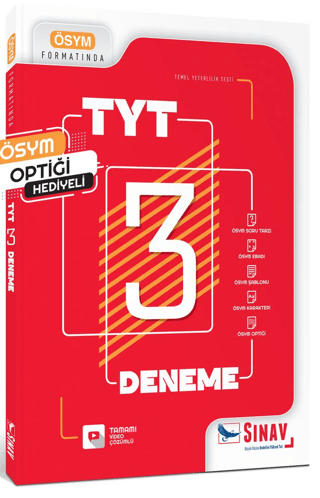 TYT Tamamı Video Çözümlü 3 Deneme