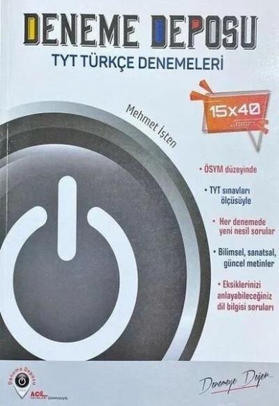 TYT Türkçe 15x40 Deneme