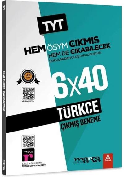 2023 TYT Türkçe 6x40 Çıkmış ve Çıkabilecek Sorular Deneme Kolektif