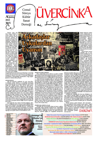 Üvercinka Dergisi: 105 - 106 Temmuz - Ağustos 2023