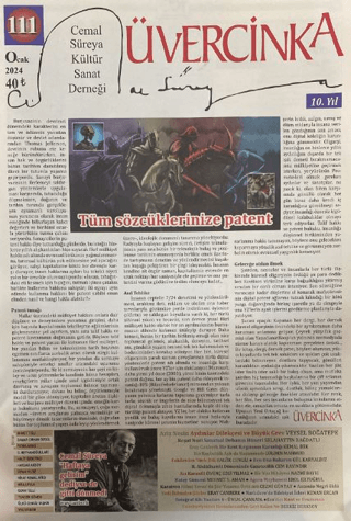 Üvercinka Dergisi Sayı: 111 Ocak 2024