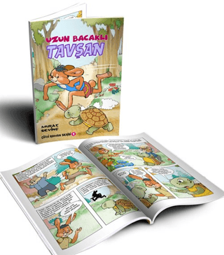 Uzun Bacaklı Tavşan - Oku ve Boya - Çizgi Roman Murat Sevinç