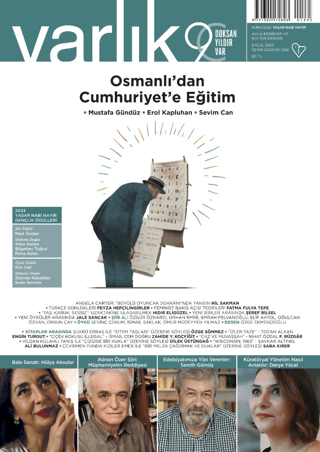 Varlık Edebiyat ve Kültür Dergisi Sayı: 1392 - Eylül 2023