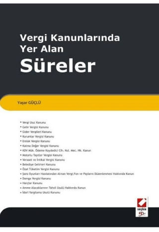 Vergi Kanunlarında Yer Alan Süreler
