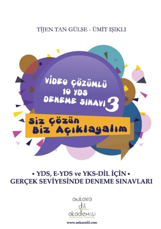 Video Çözümlü 10 YDS Deneme Sınavı - 3