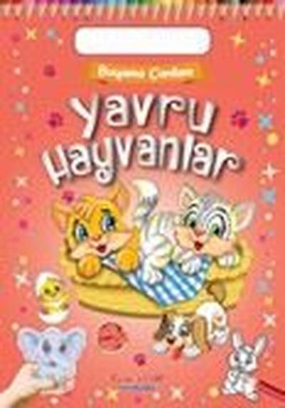 Yavru Hayvanlar - Boyama Çantam - Renkli Çıkartmalı