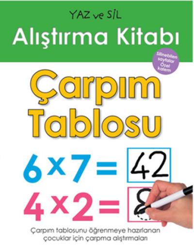 Yaz ve Sil Alıştırma Kitabı - Çarpım Tablosu Kolektif