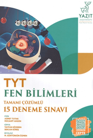 Yazıt YKS TYT Fen Bilimleri Tamamı Çözümlü 15 Deneme Sınavı