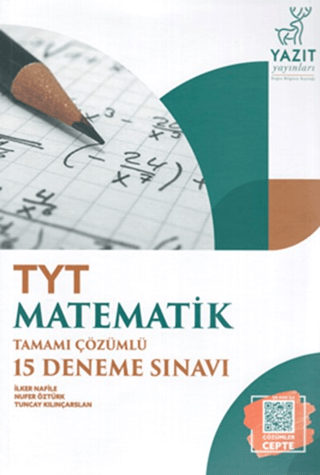 Yazıt YKS TYT Matematik Tamamı Çözümlü 15 Deneme Sınavı