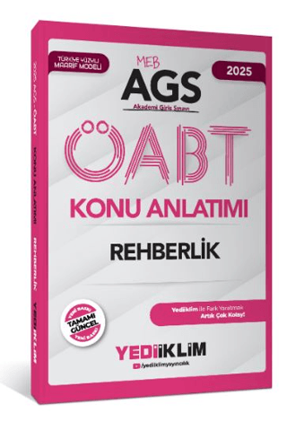 Yediiklim Yayınları 2025 MEB AGS ÖABT Rehberlik Konu Anlatımı