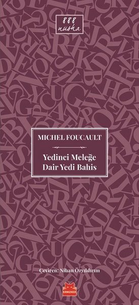 Yedinci Meleğe Dair Yedi Bahis Michel Foucault